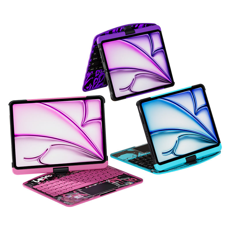 Versatile 360° iPad Keyboard Protector with TrackPad