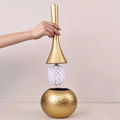 Stylish Gold Toilet Brush for Hygiene and Luxury in the Bathroom