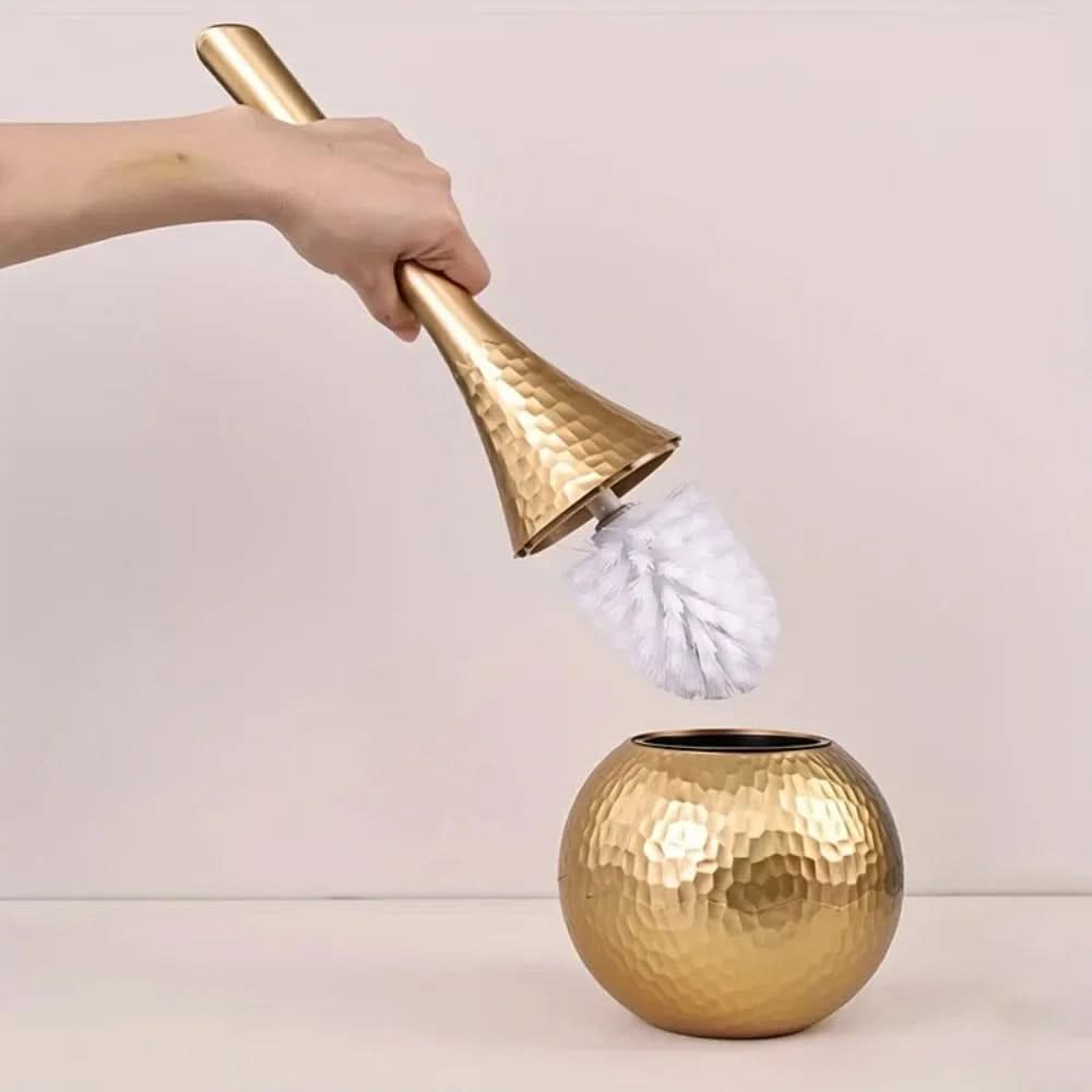 Stylish Gold Toilet Brush for Hygiene and Luxury in the Bathroom