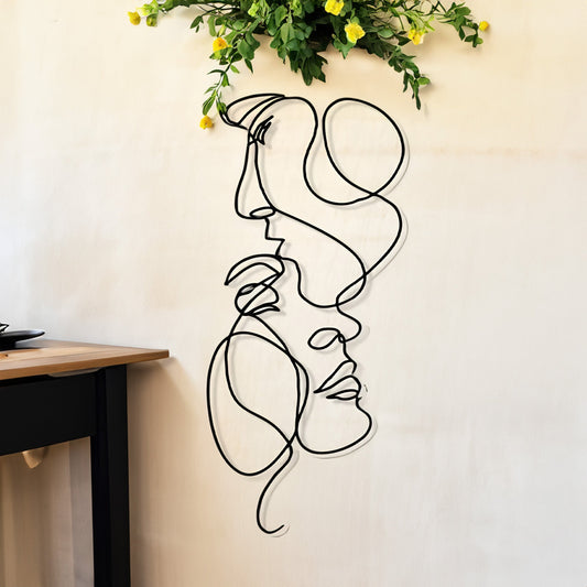 Contemporary 3D Metal Wall Art - Minimalist Home Decor for Stylish Interiors