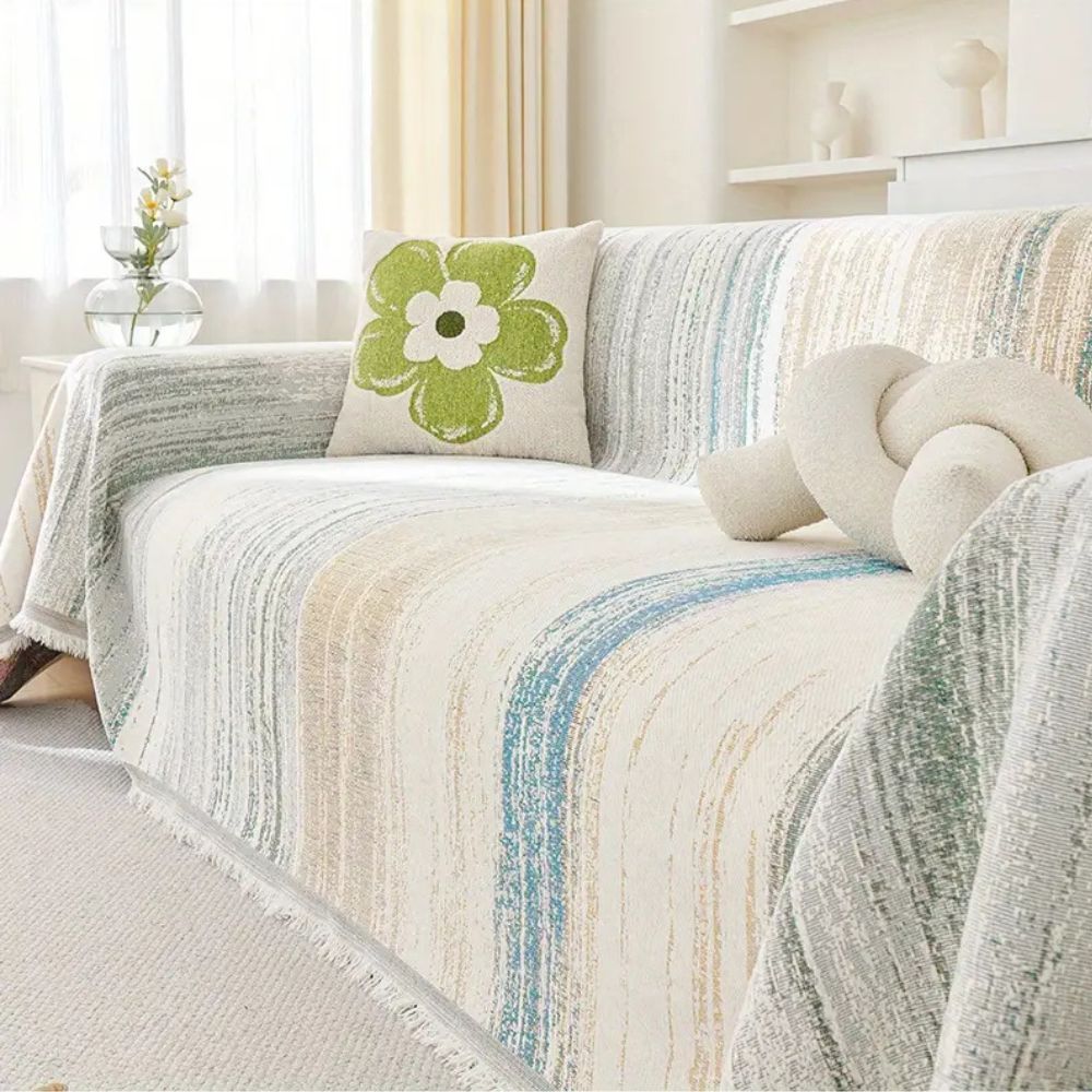 Elegant Stripe Protectant for Your Couch