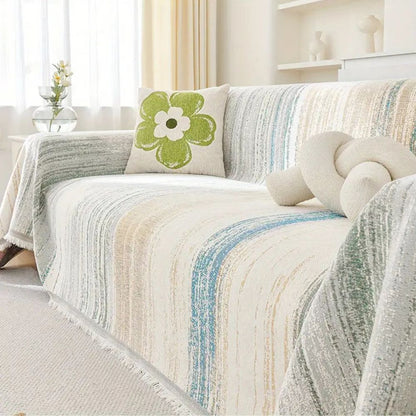 Elegant Stripe Protectant for Your Couch