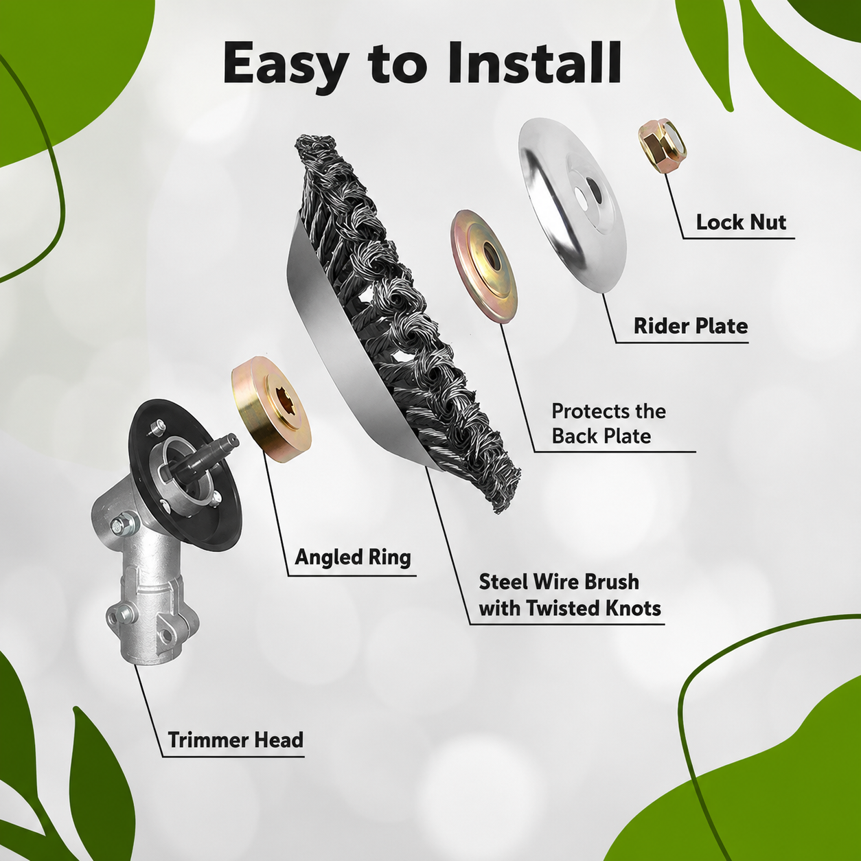 Ultimate Grass and Weed Cutter | Heavy-Duty Wire Trimmer Head