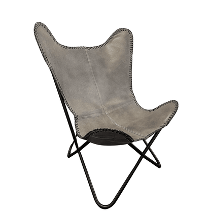 Genuine Leather Bat Chair in Various Colors Available