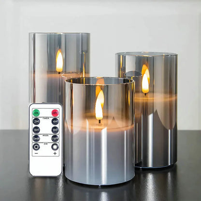 Flickering LED Candle Set - Flameless with Remote Control