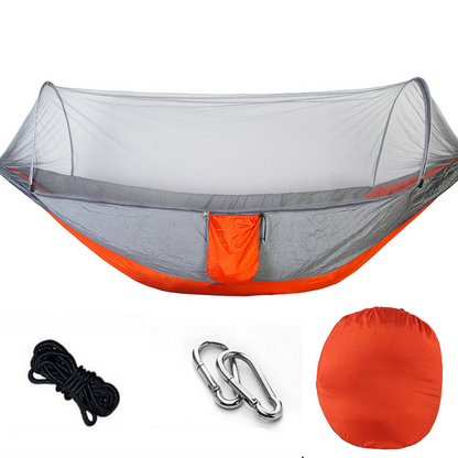 Lightweight Hammock with Mosquito Net & Tarp - Weather-Resistant for Camping & Hiking
