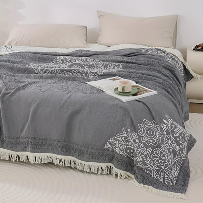 Stylish Cotton Throw Blanket for Every Season