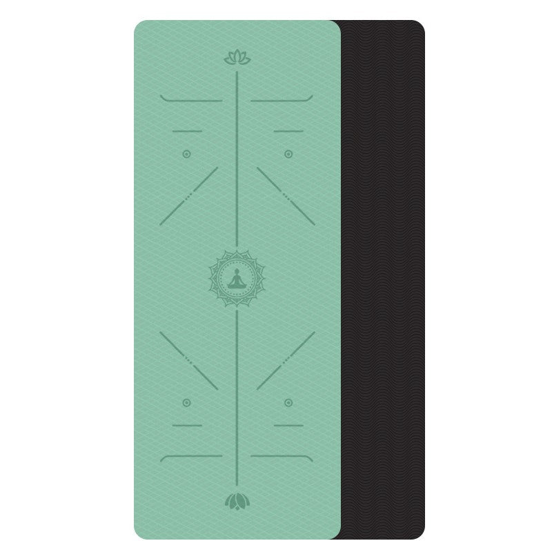 Non-Slip TPE Yoga Mat for Environmental Fitness and Gymnastics