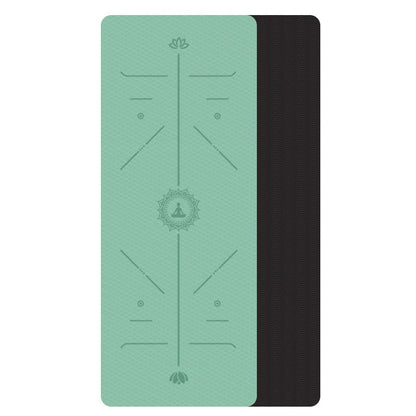 Non-Slip TPE Yoga Mat for Environmental Fitness and Gymnastics