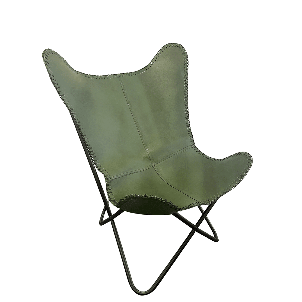 Genuine Leather Bat Chair in Various Colors Available