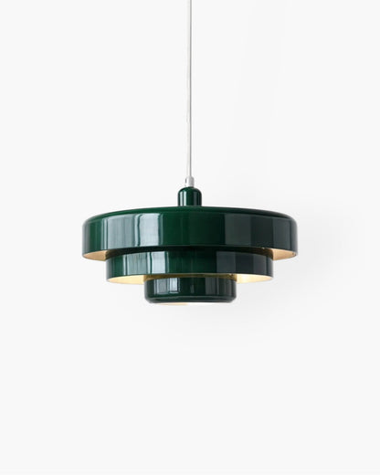 Modern Statement Pendant Light in Retro Orange Design