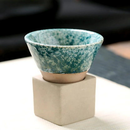 Japanese-Inspired Set of Artisanal Mugs for Coffee and Tea