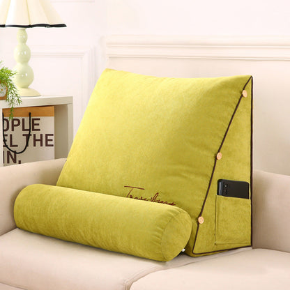 Wedge-Shaped Back Support Cushion