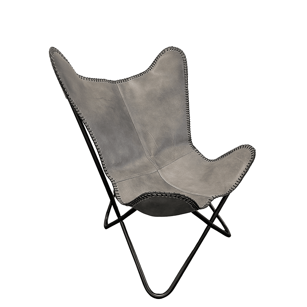 Genuine Leather Bat Chair in Various Colors Available