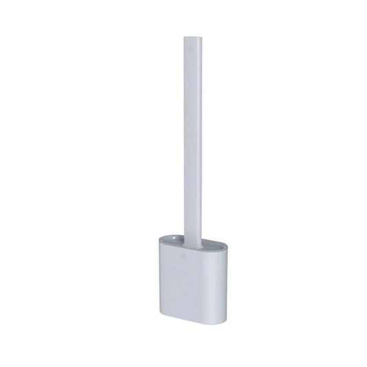 Flexible Silicone Toilet Brush with Sanitary Holder for Easy Cleaning