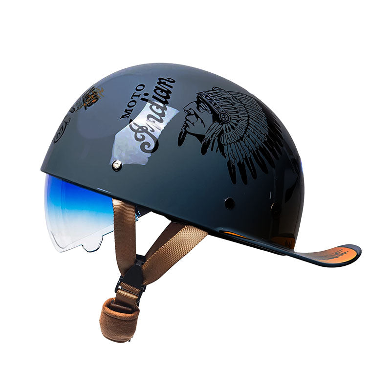 Motorcycle Baseball Helmet - DOT Certified