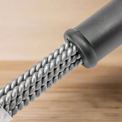 Bristle-Free Grill Cleaning Brush with Wide Scraper for Safety