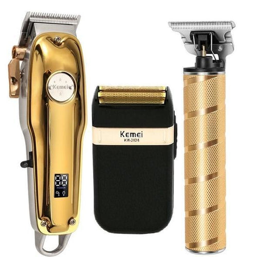 3-in-1 Hair and Beard Clipper for Professional Use