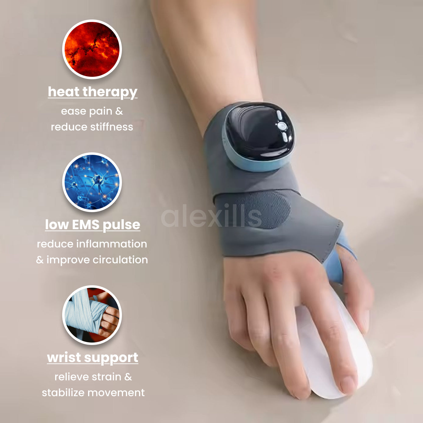 Smart Wrist Support for Instant Relief Anytime, Anywhere