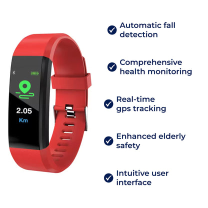ActiveGuard Wristband – Safety & Fitness Tracker for Seniors