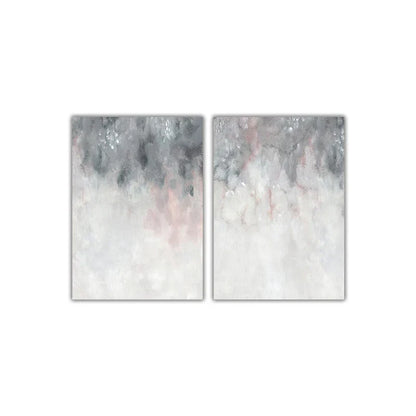 Elegant Pink and Gray Minimalist Canvas Art for Modern Spaces