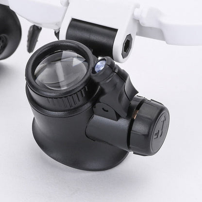 Illuminated Magnifier with Adjustable Zoom Levels