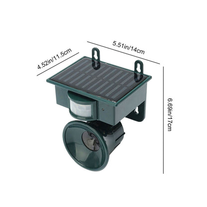 Motion-Activated Outdoor Bird Deterrent with Solar Power