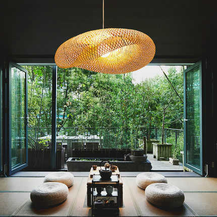 Natural Bamboo Pendant Light for Cozy Ambiance
