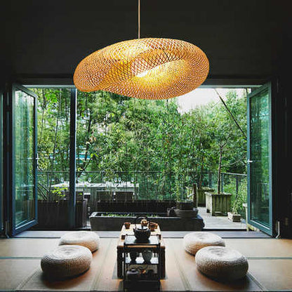 Natural Bamboo Pendant Light for Cozy Ambiance