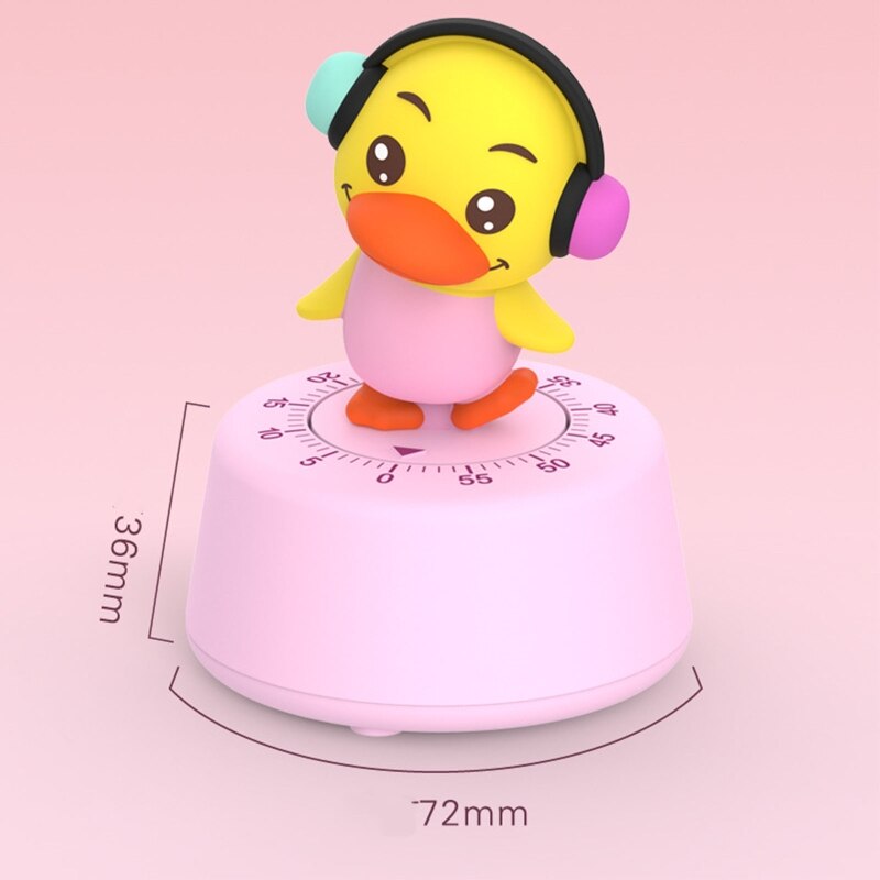 Mechanical Kitchen Timer with Fun Animal Designs