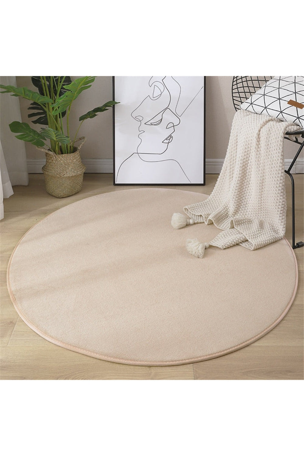 Coral Patterned Beef Rug