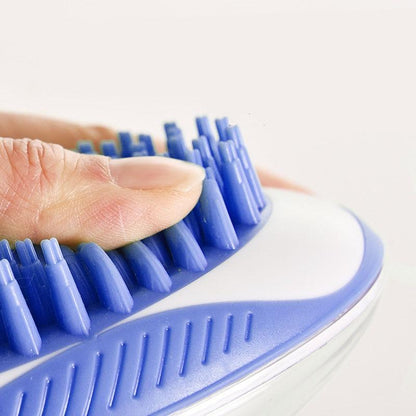 Dual-Function Dog Cleanser and Massager Tool