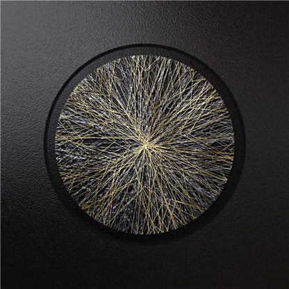Modern Abstract Geometric Canvas Prints - Black and Gold Wall Art for Home and Office Decor