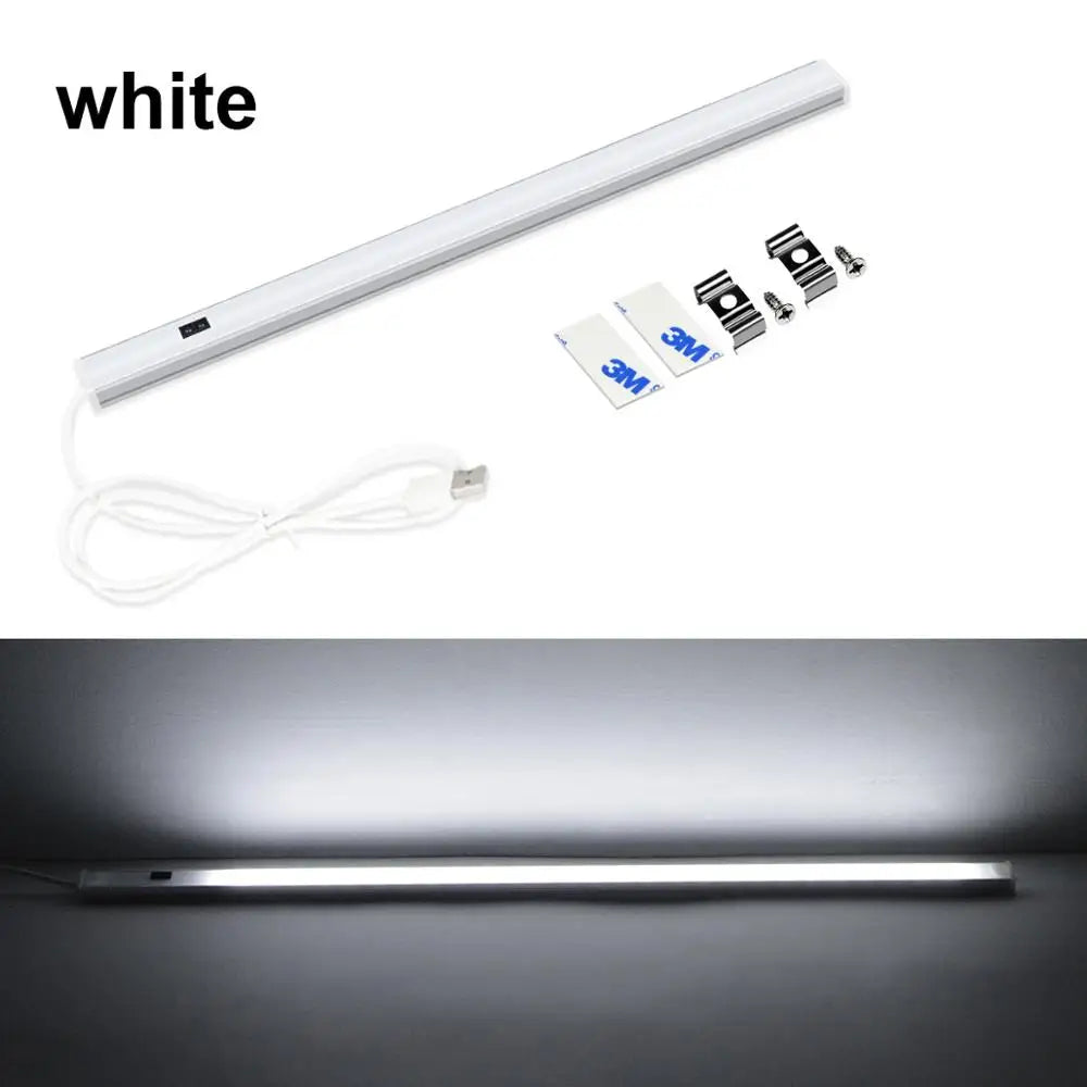 LED Light Strip with Motion Sensor | USB-Powered | Available in 30/40/50 cm | Perfect for Kitchen, Bathroom, and Cabinet Lighting