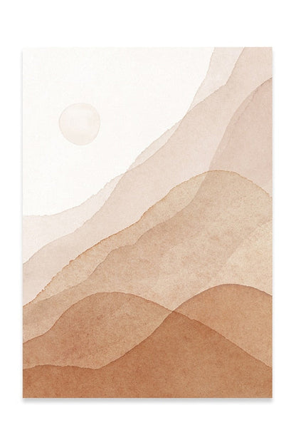 Serene Beige Canvas Art for Home Décor