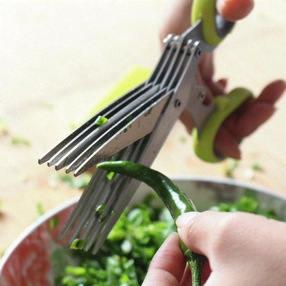 5-Blade Culinary Scissors for Kitchen Use