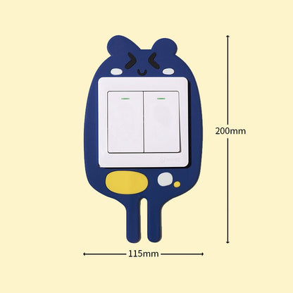 Glow-in-the-Dark Cartoon Switch Cover Décor