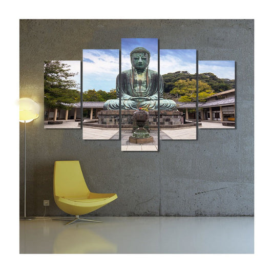 5-Piece Serene Buddha Canvas Art Set for Home Decor