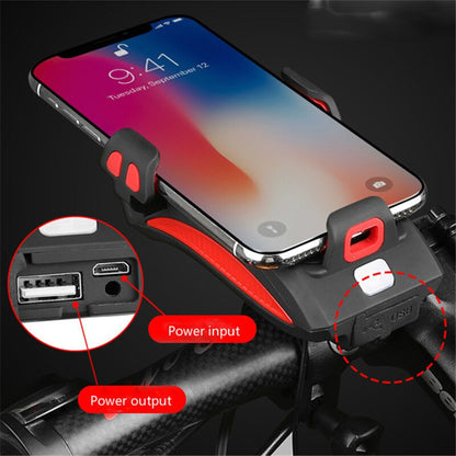 All-in-One Bike Phone Mount with Integrated Power Bank
