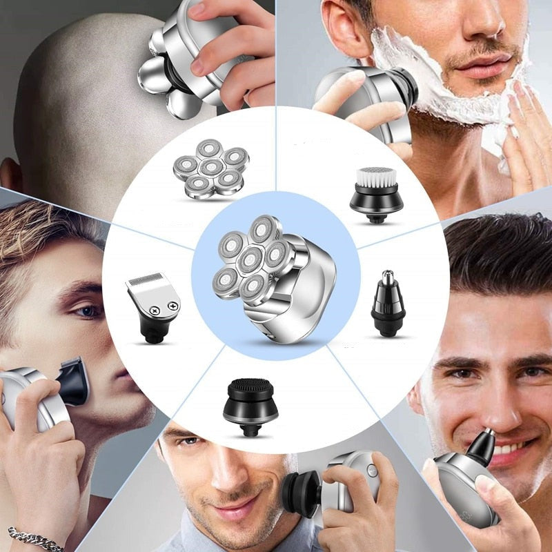 6-in-1 Face and Head Shaver with TitanEdge Technology