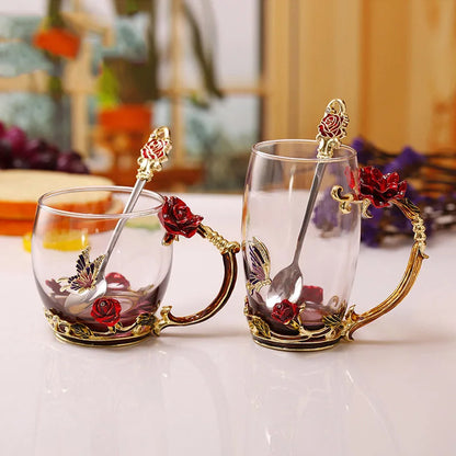 Transparent Mug Set for Mother’s Day - Joyful Gift for Her
