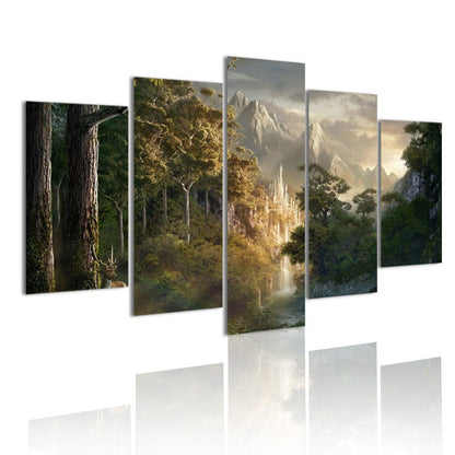 Stunning 5-Piece Nature-Inspired Canvas Set for Home Decor