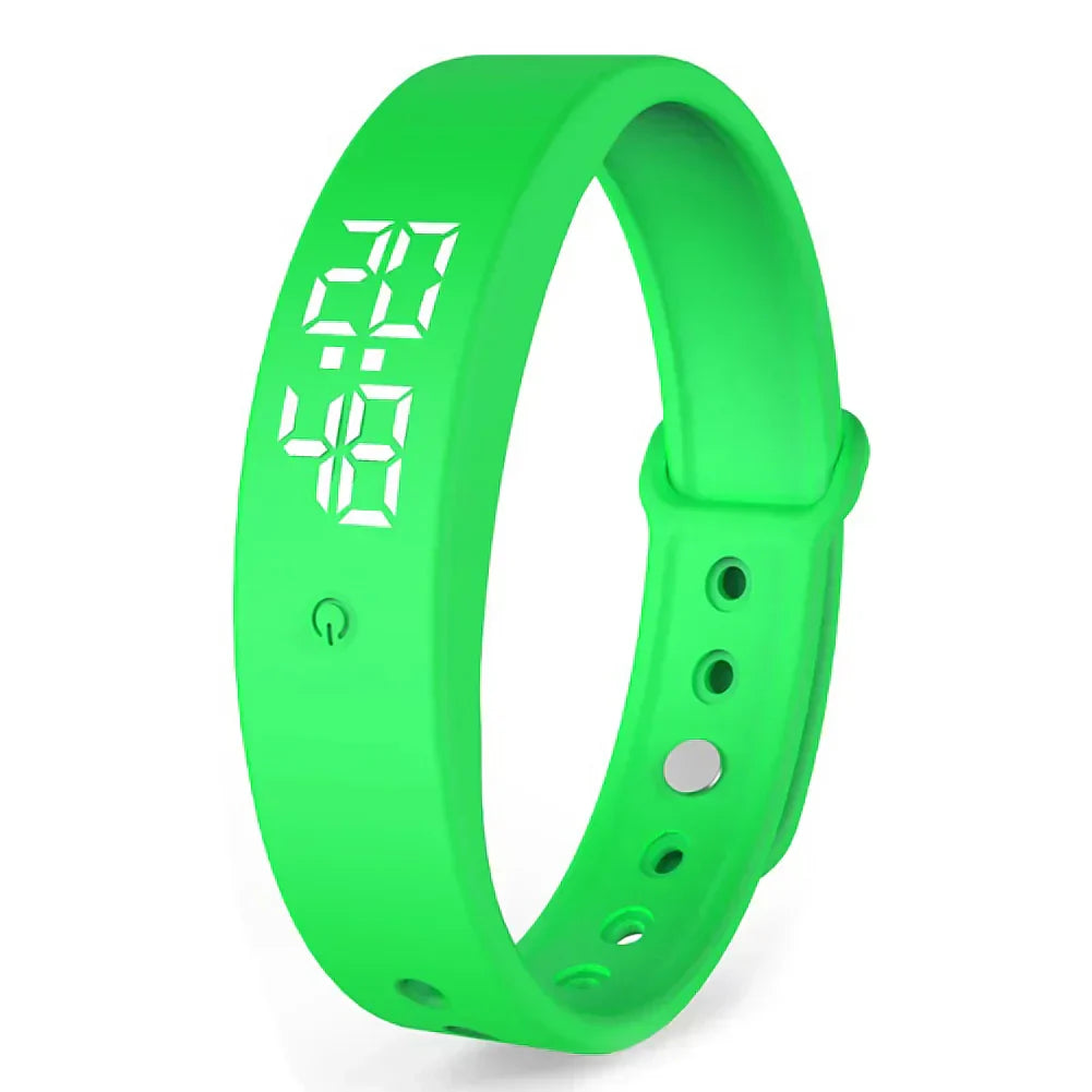 Waterproof Smart Watch with Vibration Alarm – VitaPulse V9 Model
