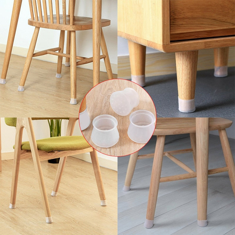 Silicone Furniture Leg Caps Set – Non-slip and Quiet