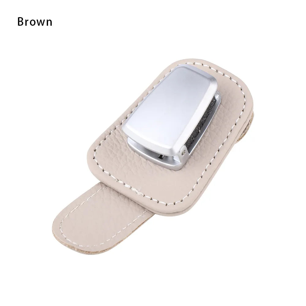 Car Sunglasses Holder with Clip Organizer