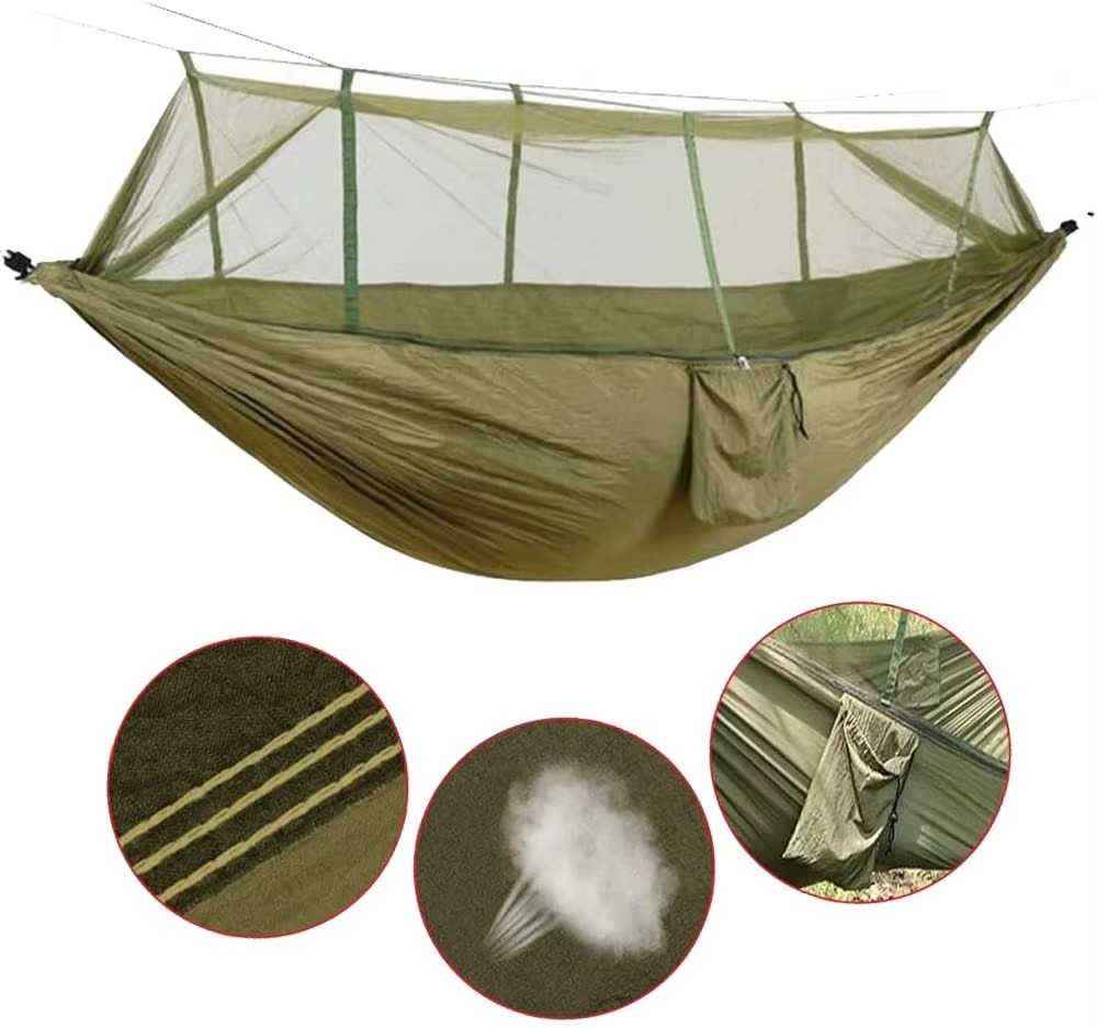 Camping Hammock for Two with Insect Protection Netting