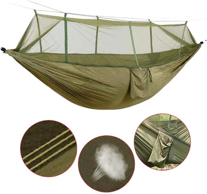 Camping Hammock for Two with Insect Protection Netting