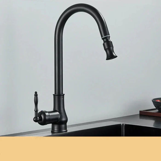 Antique Brass Kitchen Faucet - Timeless Design