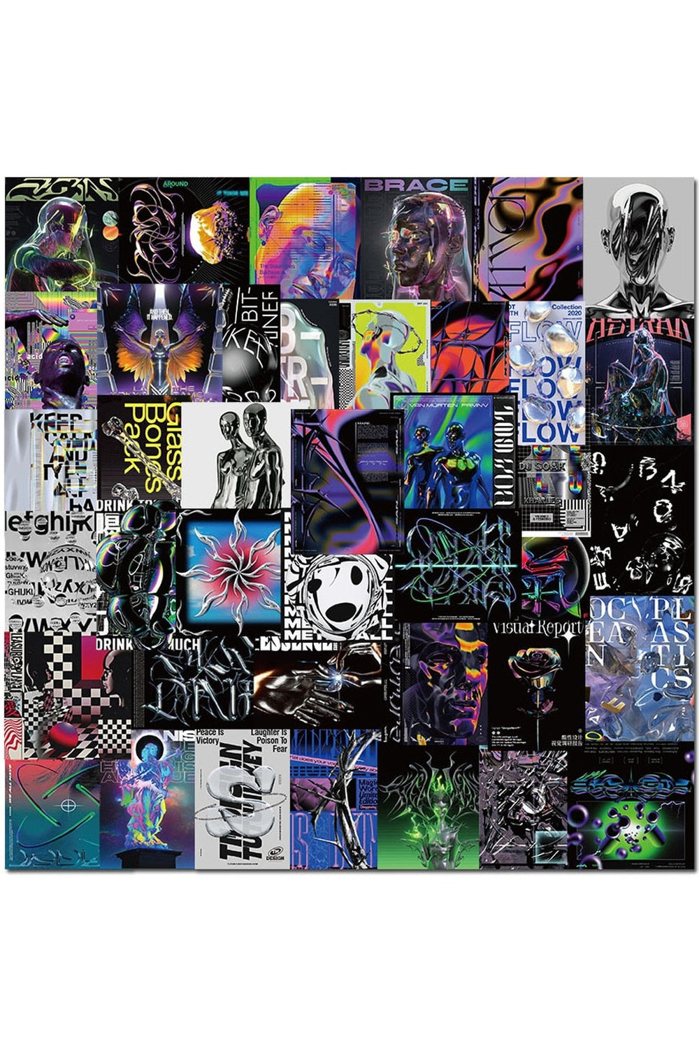 Collection of Graffiti Stickers for Art Enthusiasts
