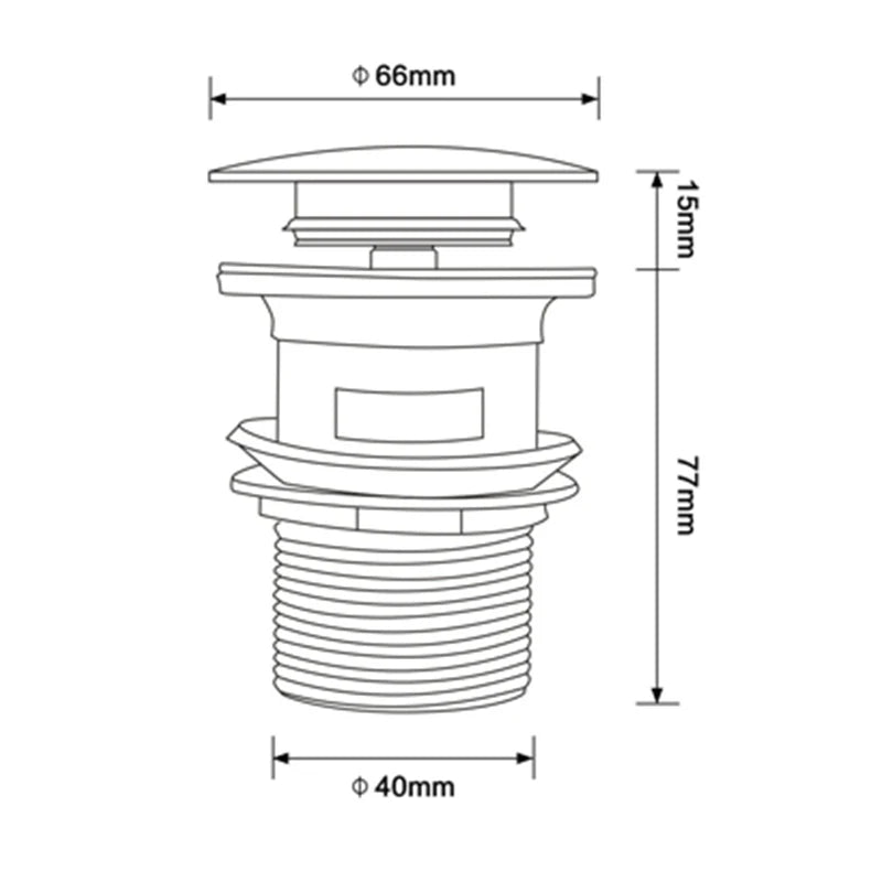 Rose Gold Sink Drain Valve - Taalita Style